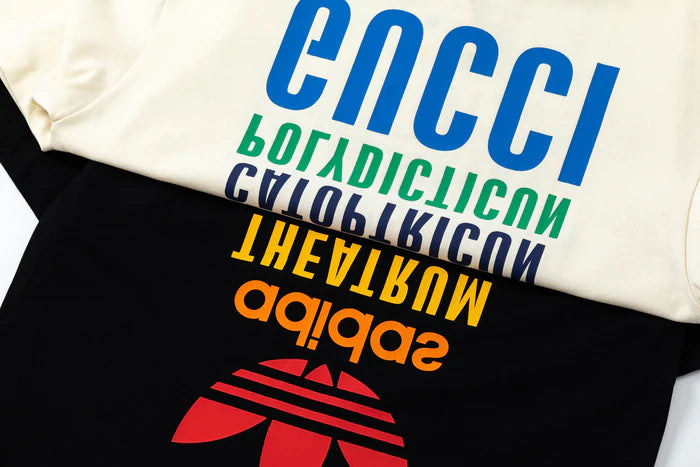 Camiseta Colab Gucci x Adidas Reverse