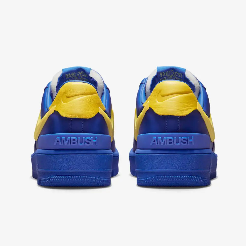Tênis Ambush x Nike Air Force 1 Low Game Royal and Vivid Sulphur