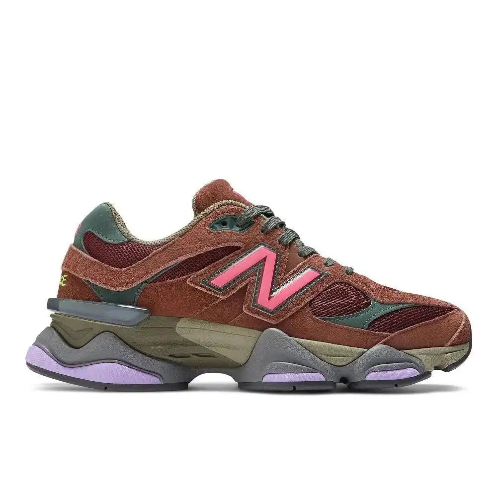 Tênis New Balance 9060 Rich Oak Burgundy