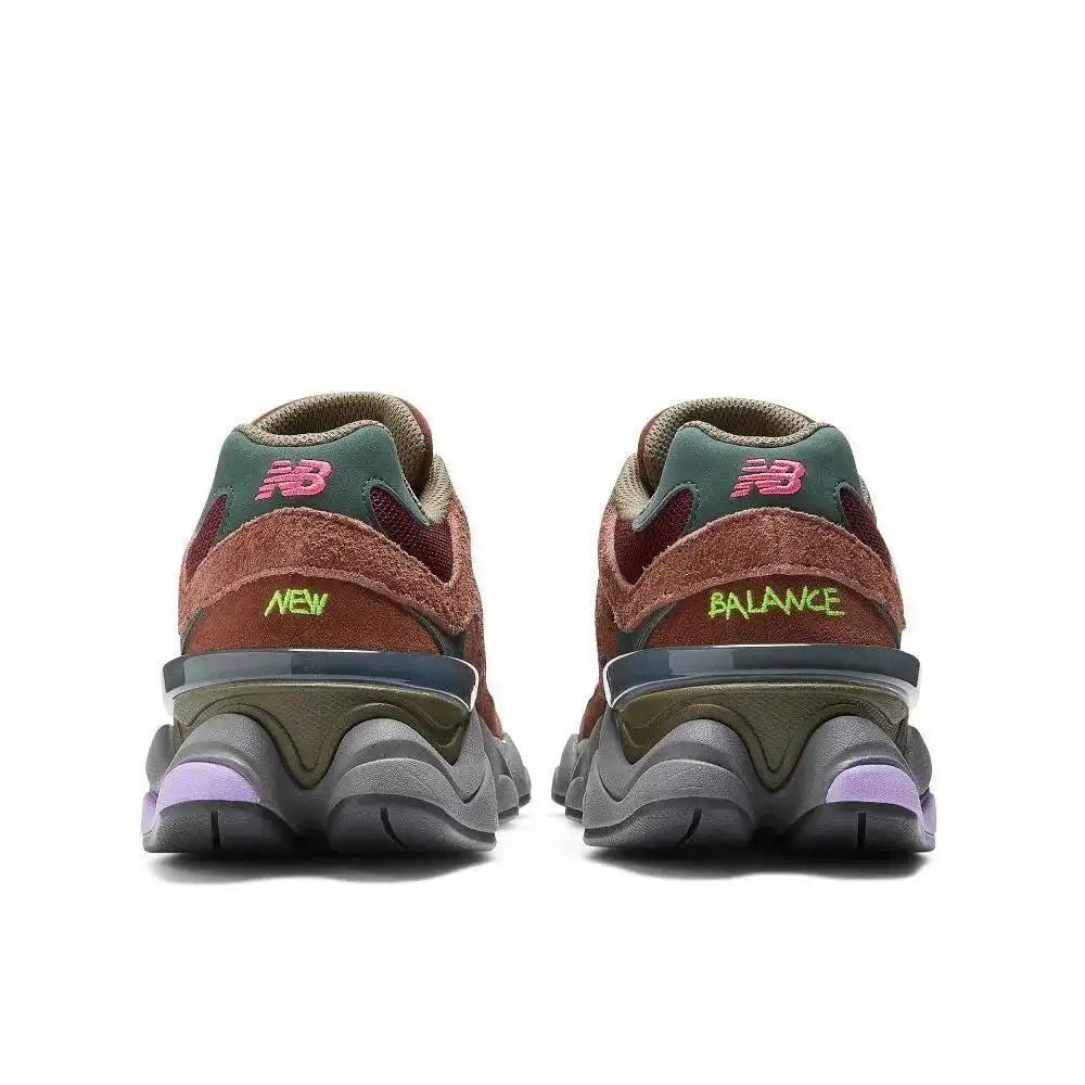 Tênis New Balance 9060 Rich Oak Burgundy