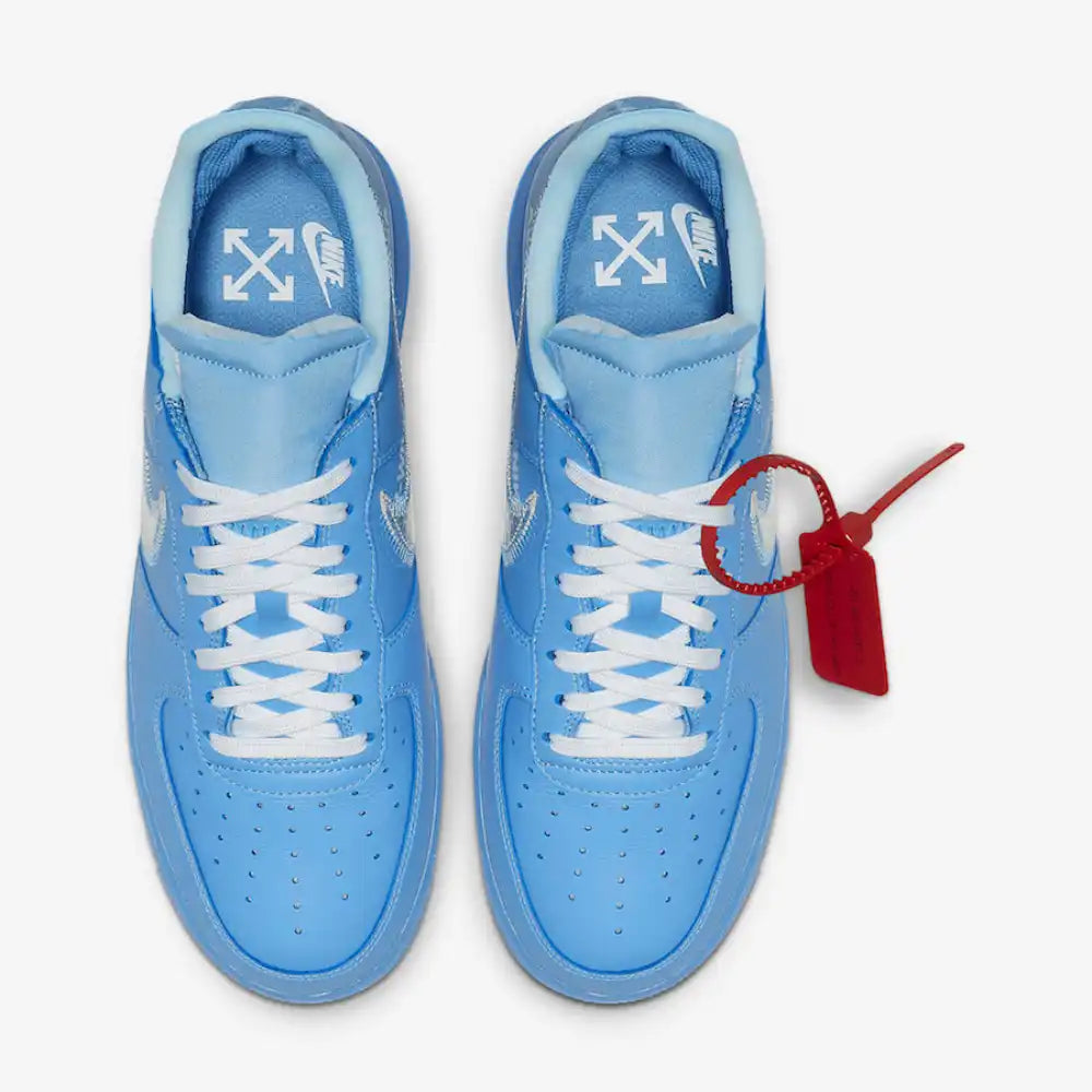 Tênis Nike X Off White Air Force 1 Low University Blue