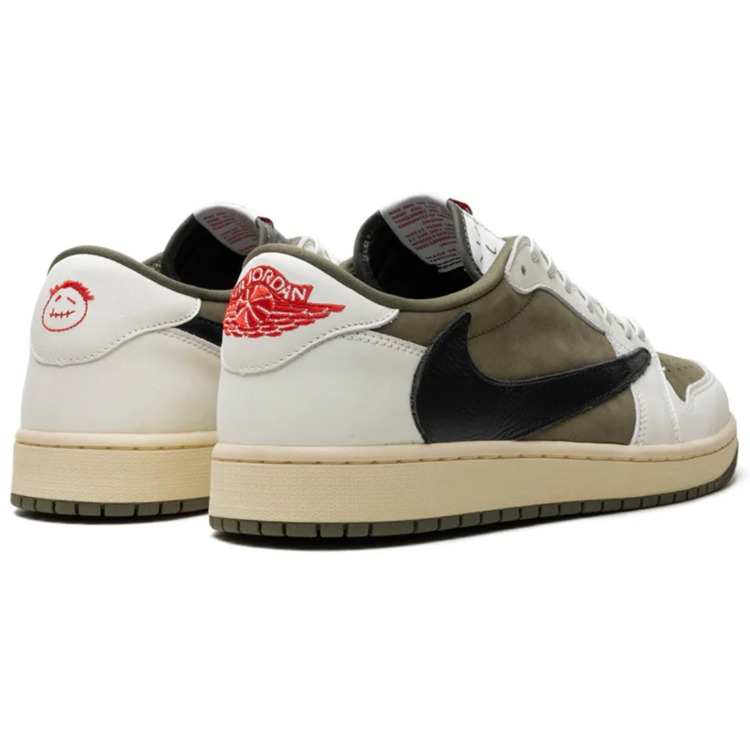 Tênis Nike Air Jordan 1 Low X Travis Scott Medium Olive Verde