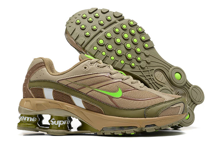 Tênis Supreme x Nike Shox Ride 2 Neutral Olive
