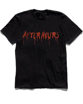 Camiseta Preta The Weeknd x Vlone After Hours Blood Drip