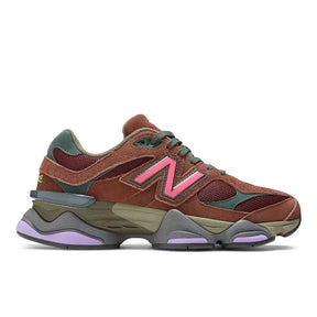 Tênis New Balance 9060 Rich Oak Burgundy
