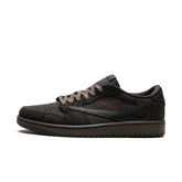 Tênis Nike Air Jordan 1 Low X Travis Scott Velvet Brown Marrom