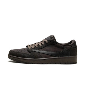 Tênis Nike Air Jordan 1 Low X Travis Scott Velvet Brown Marrom