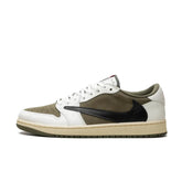 Tênis Nike Air Jordan 1 Low X Travis Scott Medium Olive Verde
