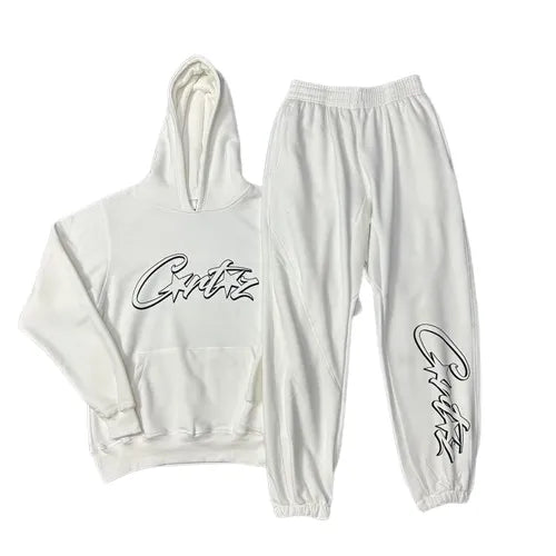 Conjunto Moletom Corteiz All White