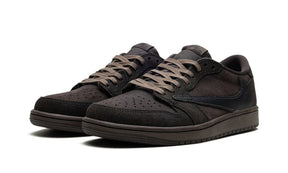Tênis Nike Air Jordan 1 Low X Travis Scott Velvet Brown Marrom